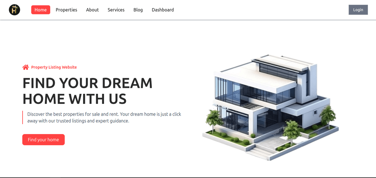 House Rental Platform — web project by Eyob Tariku