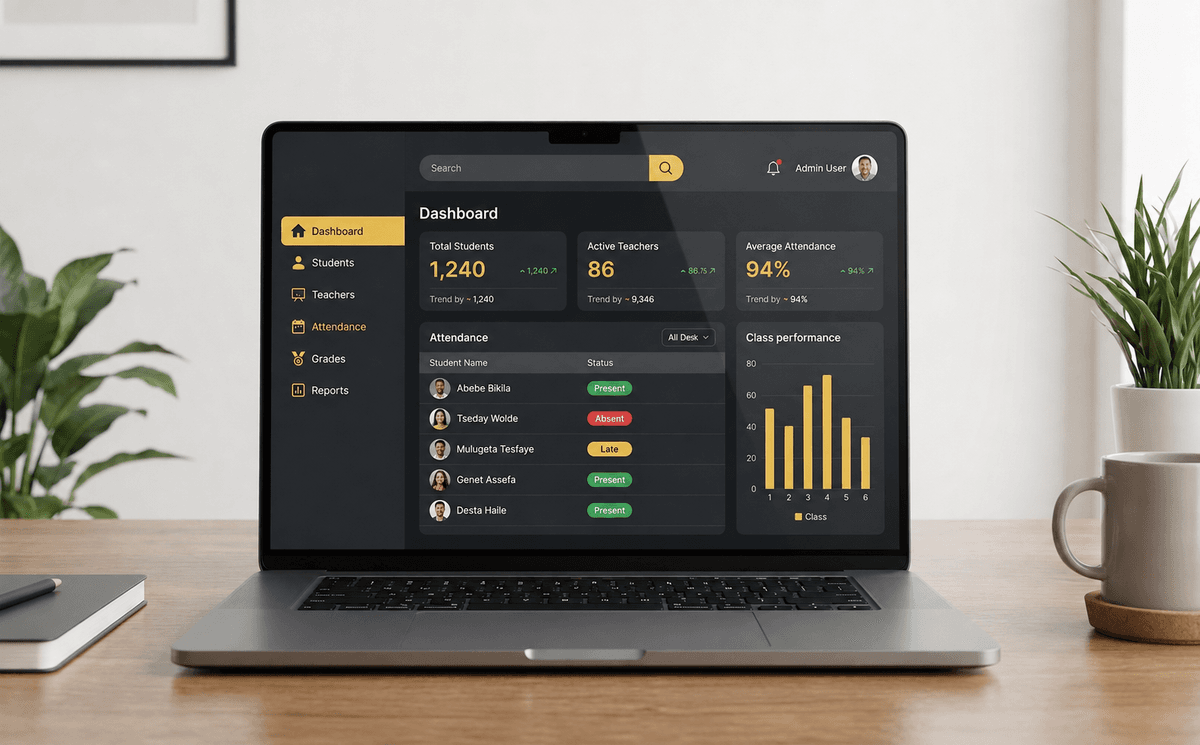 School Management System — systems project by Eyob Tariku