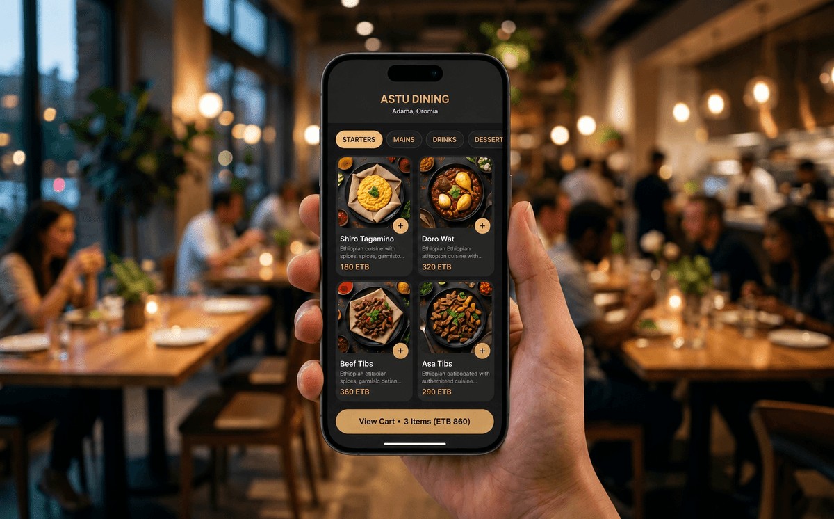 Digital Menu — mobile project by Eyob Tariku