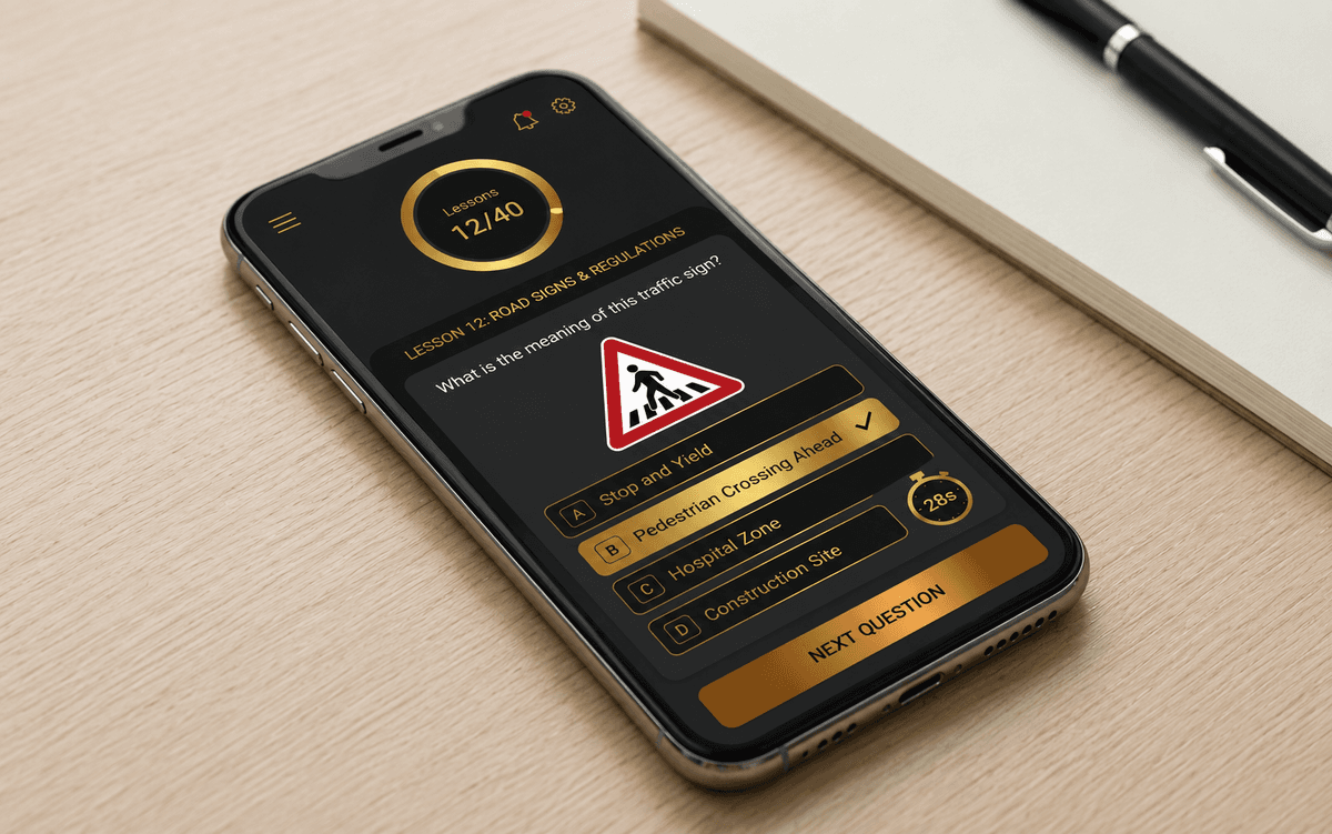Driving Licence Learning & Test App — mobile project by Eyob Tariku